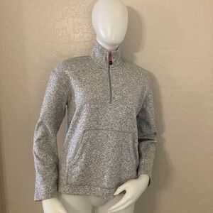 The American Outdoorsman Women’s Half Zip Heather Gray Fleece Pullover Medium